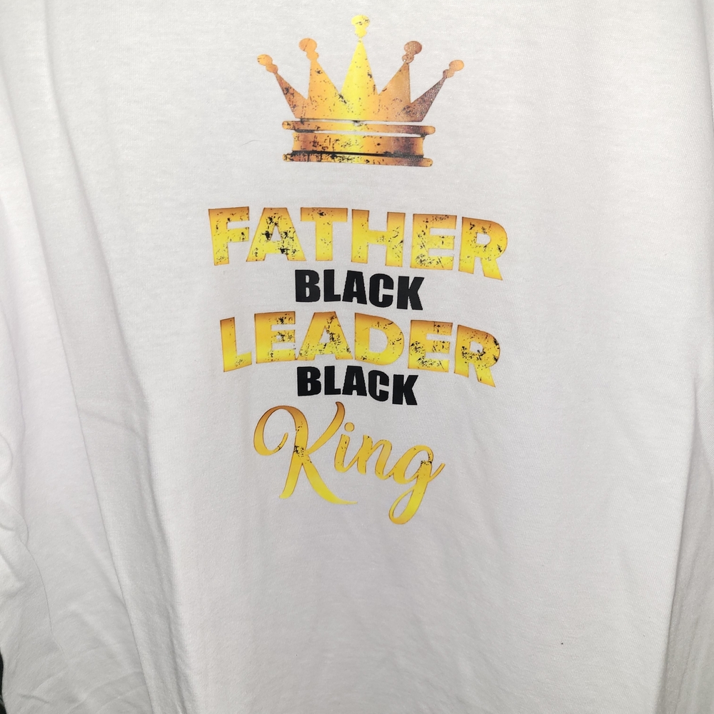 Anabil White T-Shirt with Yellow Crown Graphic